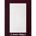 thumbnail image 1 of 450pcs Self-Adhesive Faux Piercing Studs - 2.5mm Clear Crystal Style For Lip, Eyebrow, Nose & Navel, 1 of 4