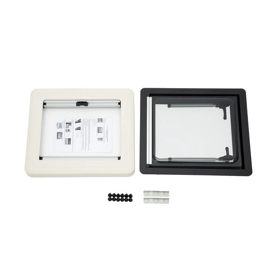 450x500MM RV Window Camper Push Window Caravan Extrapolated Ventilation Window with Integrated ,Weather Tight
