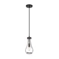 thumbnail image 1 of 451-1P-BK-G451-5CL Innovations Lighting Owego - 1 Light Cord Hung Pendant-12.13 Inch Tall and 5.13 Inch Wide-Matte Black Finish-Clear Glass Color, 1 of 5