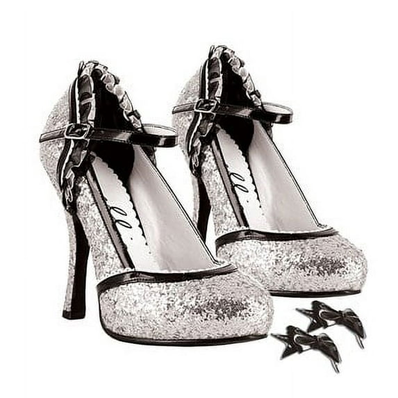 453-LACEY, 4" Heel Glitter Shoe