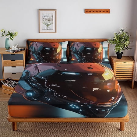 4541 3D Printed Duvet Cover Quilt Cover Bedding Set Comforter Covers 3 Pieces with Pillowcases Microfiber for Childrens And Adults with Zipper Closure(80"x90")