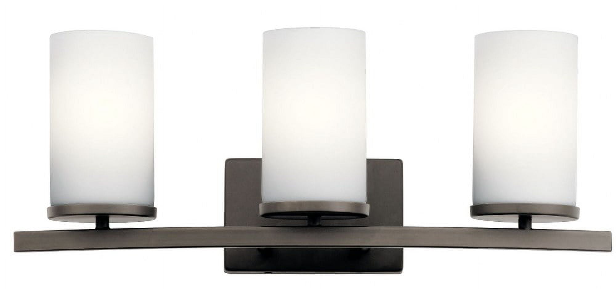 Crosby 23" Distressed Bronze Cylinder Vanity Light