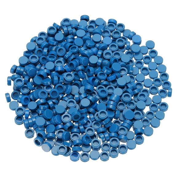 455 Pcs Flat Blocks Bulk, 1x1 Round Blue Classic Tiles Smooth Surface Mini Building Blocks Accessories Compatible Bricks Kits for Building Floor Walls Mosaic Pixel Arts
