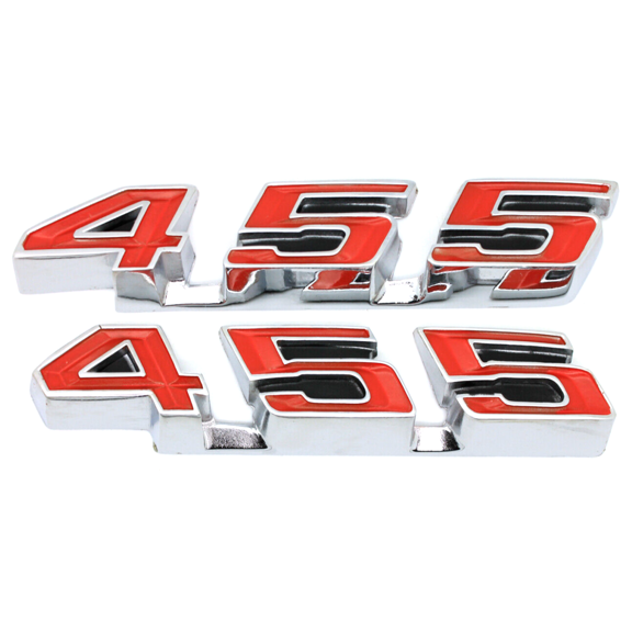 455 Rocker Panel Emblem Set For 1968-1972 Pontiac GTO LeMans Tempest USA Made