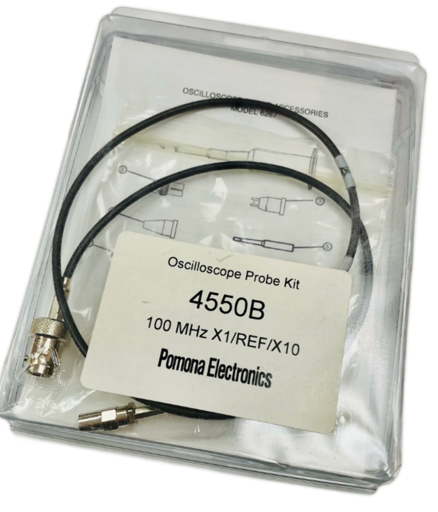 4550B Oscilloscope, 1.2 m, 100 MHz @ -3 db, 300 V (Max.), 10 Megohms, 10.5 pF (Max.)