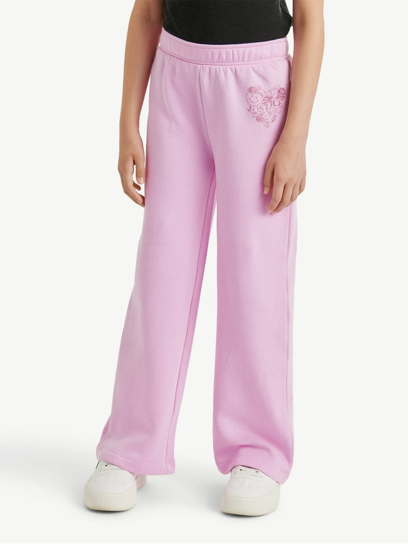 Justice Girls Fleece Wide Leg Pants, Sizes XS - XLP - Walmart.com