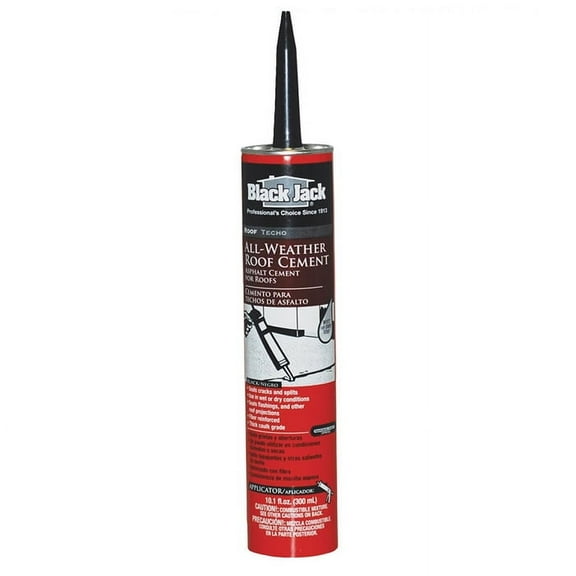 456-Pack of 10 oz Gardner-Gibson 2172 Black Black Jack All-Weather Roof Cement