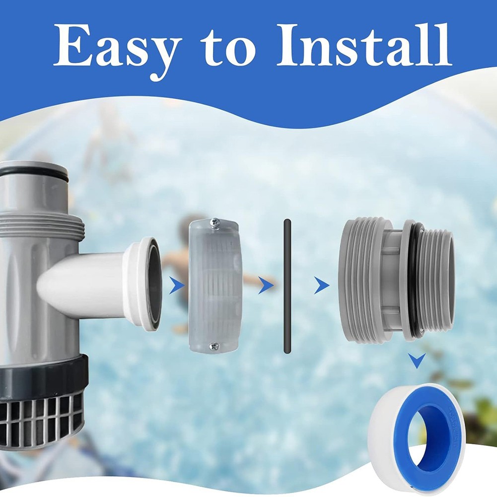 4560 40mm Hose to 11/2 Inch Inlet Outlet Adapter Conversion Kit For