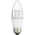 thumbnail image 1 of 457192 4.5 Watt Led, Medium Base, B12 Clear, Blunt, Deco Wg, 1 of 2