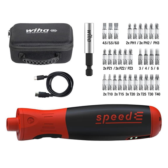 45791 Electric Screwdriver speedE PocketDrive 31 Bits Set