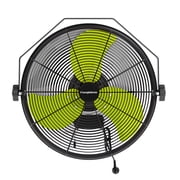18 Industrial Wall Fan, 4580 CFM 3-Speed High Velocity Fan with 180  Tilt, Copper Motor Aluminum Blades, UL/cUL Listed for Garage Warehouse Workshop