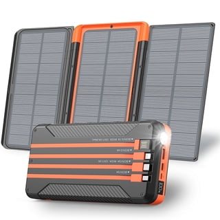 46800mAh Solar Charger Power Bank 20W Fast Charging with Cables Compatible for iPhone, Android Phone