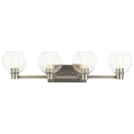 45895NI-Kichler Lighting-Harmony - 4 Light Bath Vanity Approved for Damp Locations - with Transitional inspirations - 8.25 inches tall by 33.5 inches