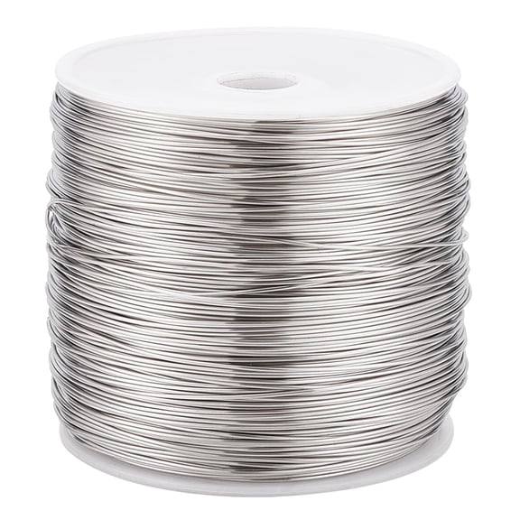 459 Feet 23 Gauge Single Strand Tiger Tail Beading Wire Stainless Steel Craft Jewelry Beading Wire for Crafts Jewelry Making Sculpture Frame Stainless Steel Color
