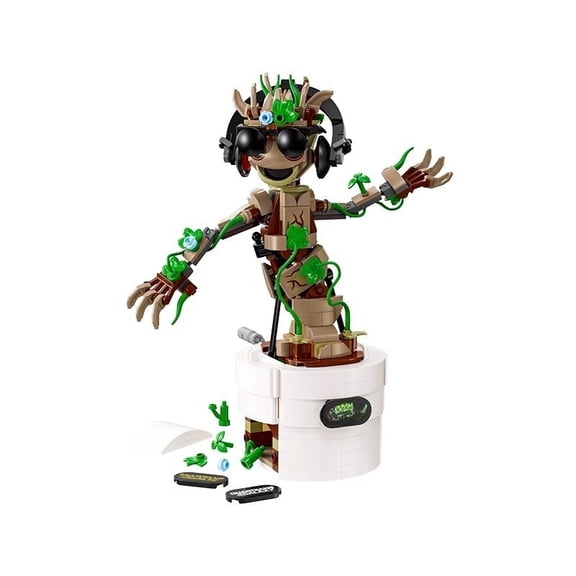 459 PCS Dancing DJ Tree Humanoid Character Building Blocks Desktop Display Model, Ages 14+