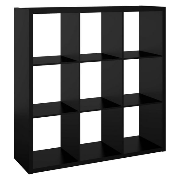 4593 Decorative Open Back 9-Cube Storage Organizer, Black