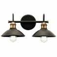 thumbnail image 1 of 45944OZ Kichler Lighting Clyde - 2 Light Bath Vanity Approved for Damp Locations - with Vintage Industrial inspirations - 7.25 inches tall by 16.75, 1 of 3