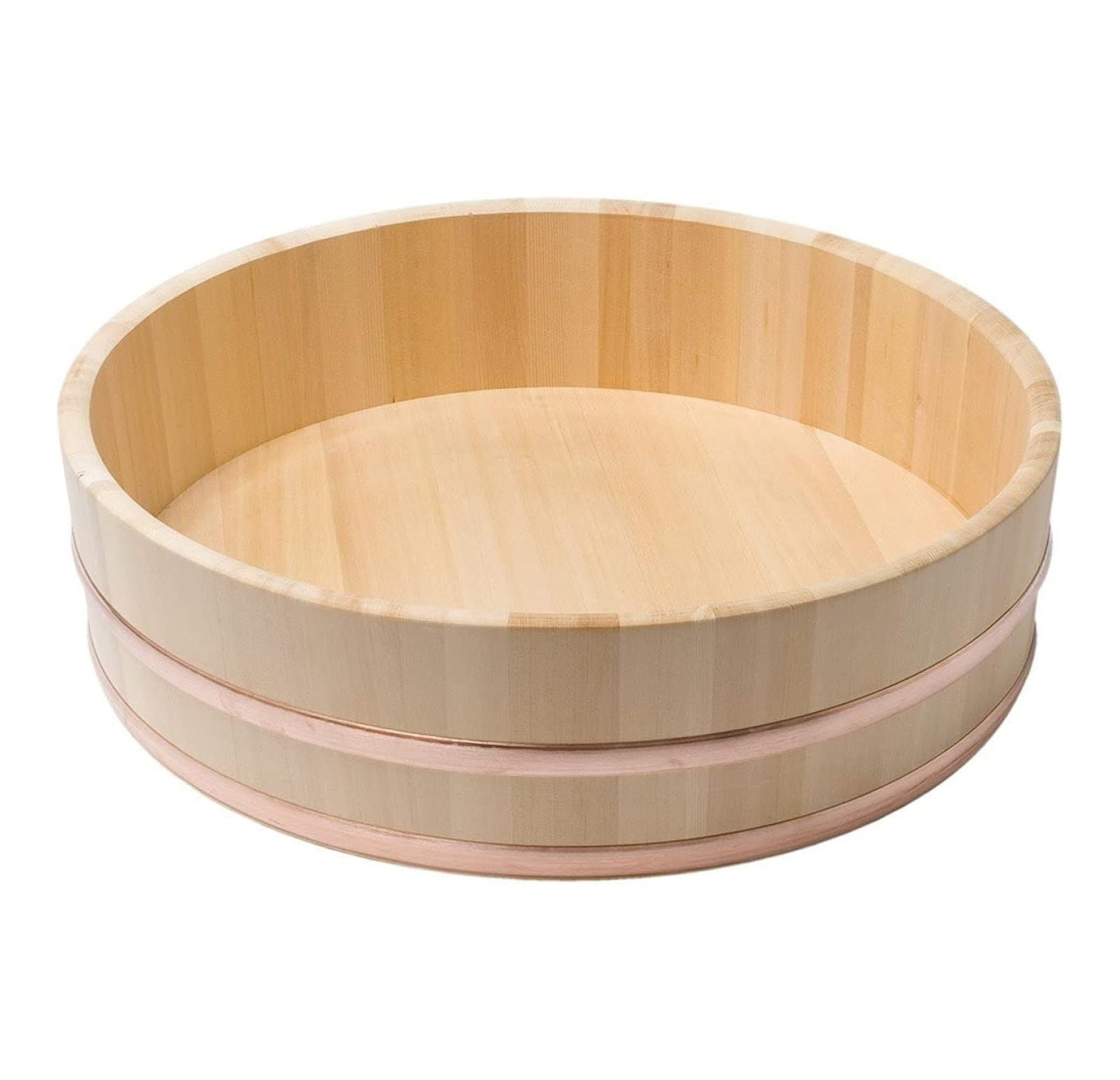 4595, Japanese Wooden Hangiri Sushi Rice Mixing Bowl Tub for Sushi