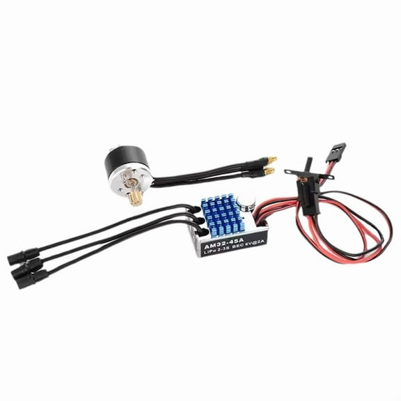 45A ESC 2322 2600KV Outer Rotor Motor Brushless Combo for MN99S MN168 MN82 MN78 1/12 RC Crawler Upgrade Accessories