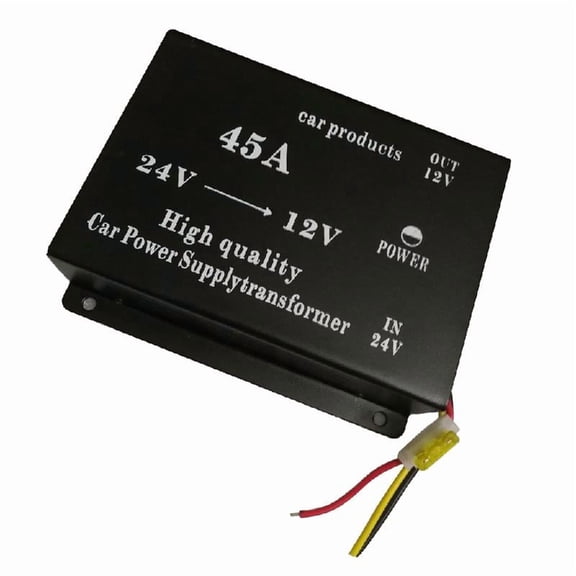 45A Voltage Reducer Converter 24V To 12V For Car Stable Power Output