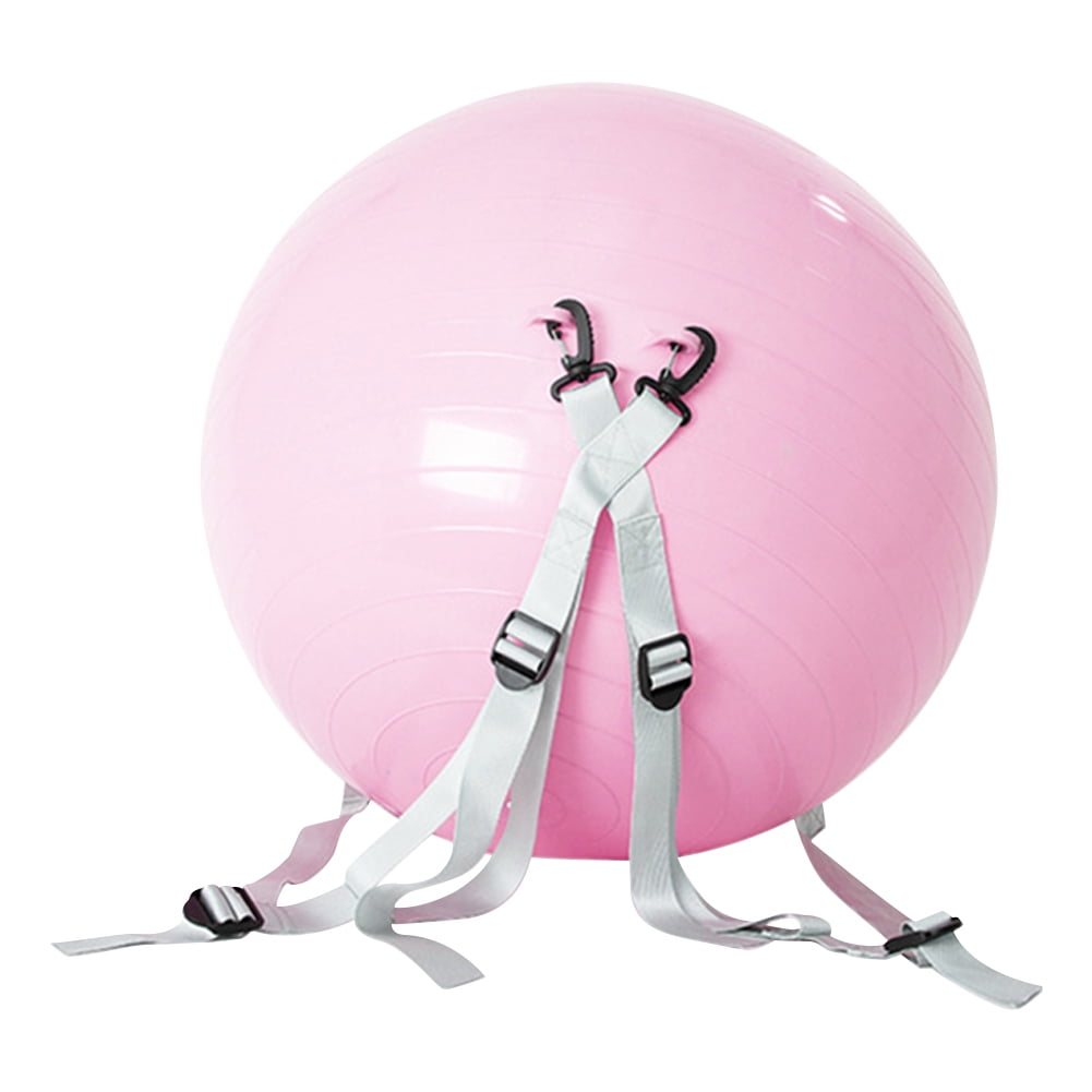 45CM Fitness Yoga Ball with Shoulder Strap Backflip Training Ball (Pink