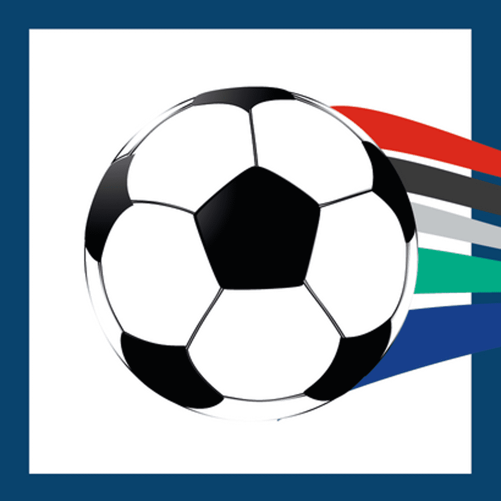 45CT Soccer Tableware Napkin, Black, White, Red, Green, Blue, and Gray, Soccer by Way To Celebrate
