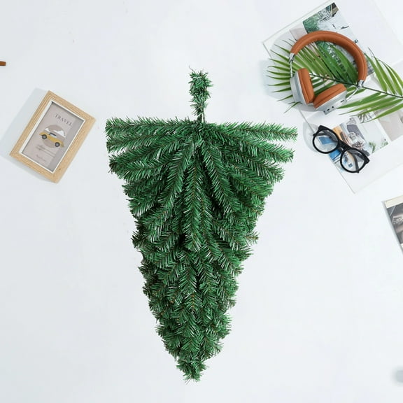 45Cm 3D Christmas Hanging Tree Wall Decoration, Indoor Wall Hanging Ornament For Home Office Year-Round Festive Accents, 1 Pack Green Naked Tree Style With Layered Foliage To
