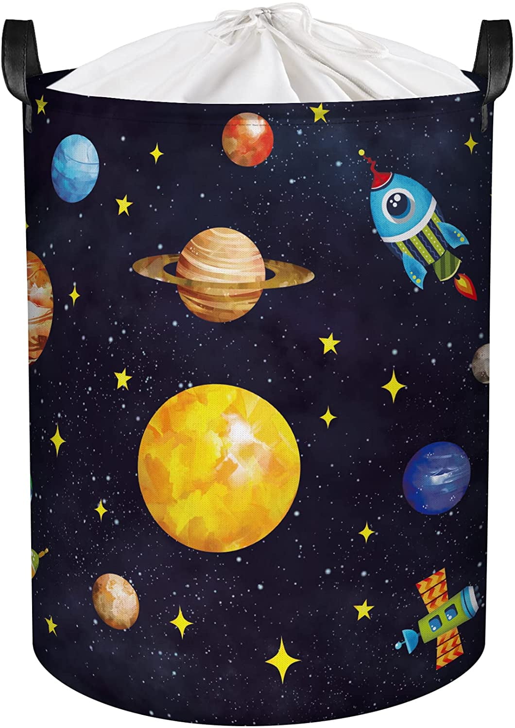 45L Boy Nursery Hamper Outer Space Collapsible Laundry Basket