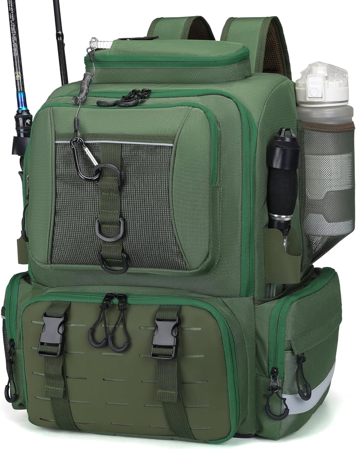 45L Fishing Tackle Backpack With 3 Tackle Boxes – Large Gear Storage Bag For Outdoor Adventures