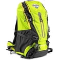 thumbnail image 1 of 45L Internal Frame Hiking Camping Daypack Backpack, Water Resistant, Lime Green, 1 of 7