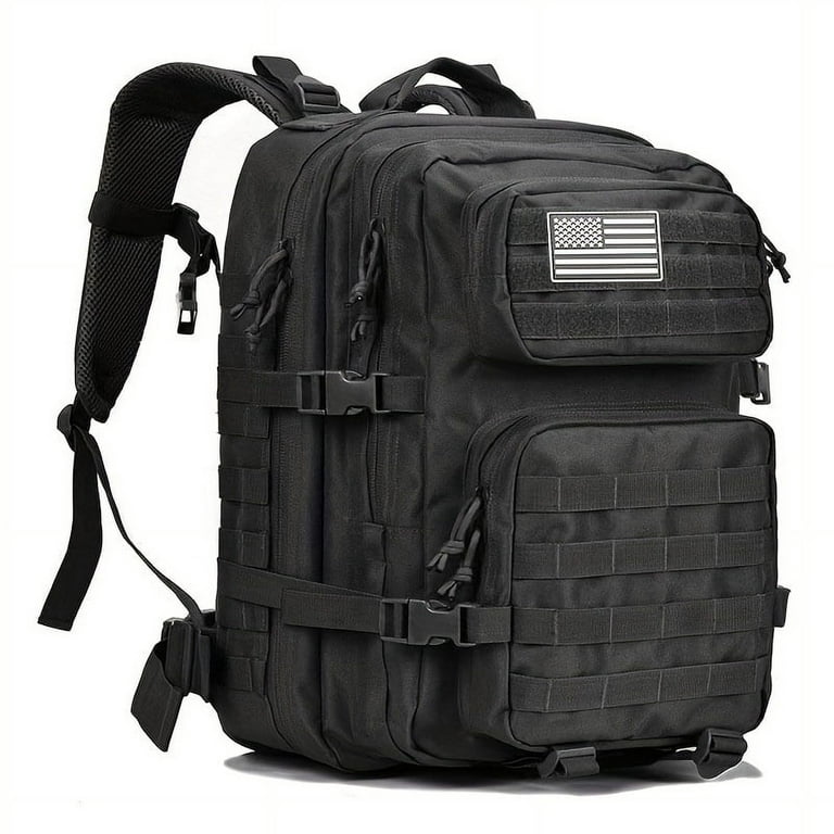 45L Large Military Tactical Backpack - Perfect for Men & Women, With Laptop  Compartment & Camping Accessories! 