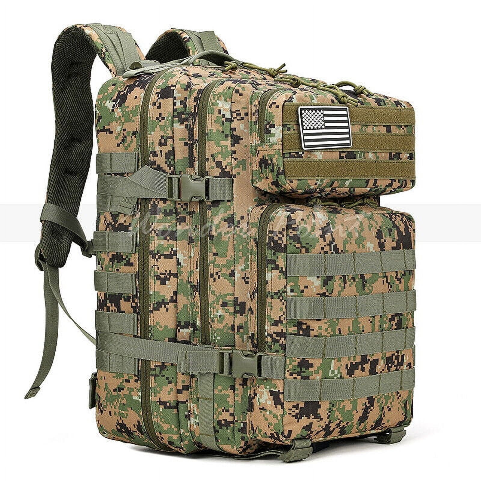 45L Hiking Backpack  45L Water-Resistant Rucksack For Hiking, Camping, &  Outdoor Adventures Tactical Military Backpack