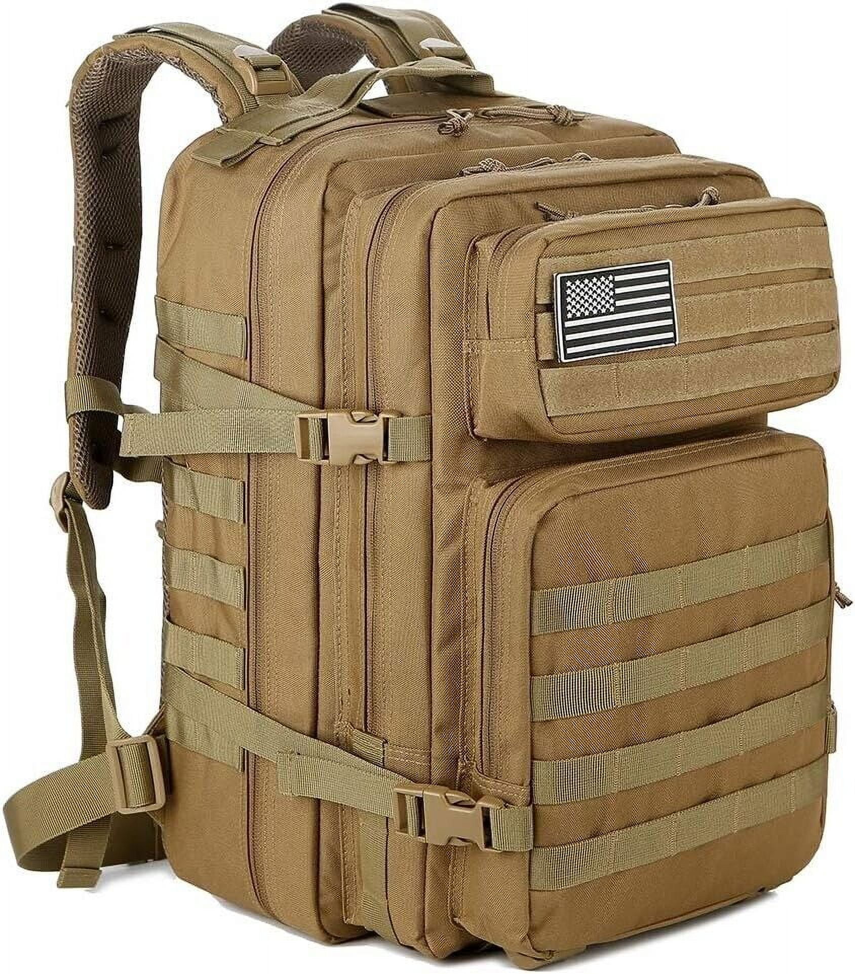 45L Tactical Assault Backpack Large Army Men 3 Day Bug Out Bag Hiking Rucksack