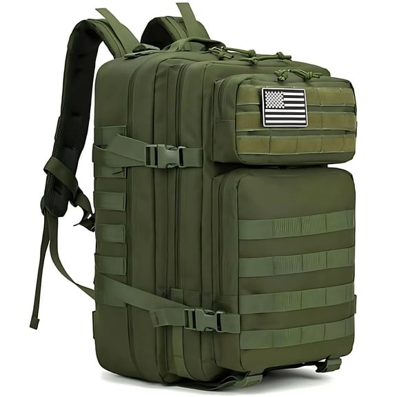 45L Tactical Backpack,900D Oxford Waterproof Material For Outdoor Hiking Camping & Travel Bag