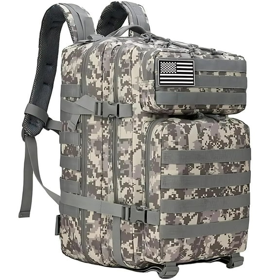 PAKNADA 45L Tactical Backpack,900D Oxford Waterproof Material For Outdoor Hiking Camping & Travel Bag