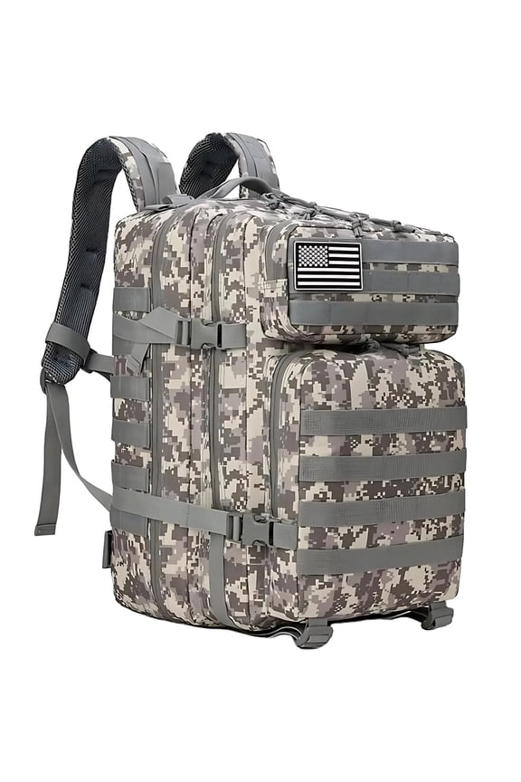 45L Tactical Backpack,900D Oxford Waterproof Material For Outdoor Hiking Camping & Travel Bag