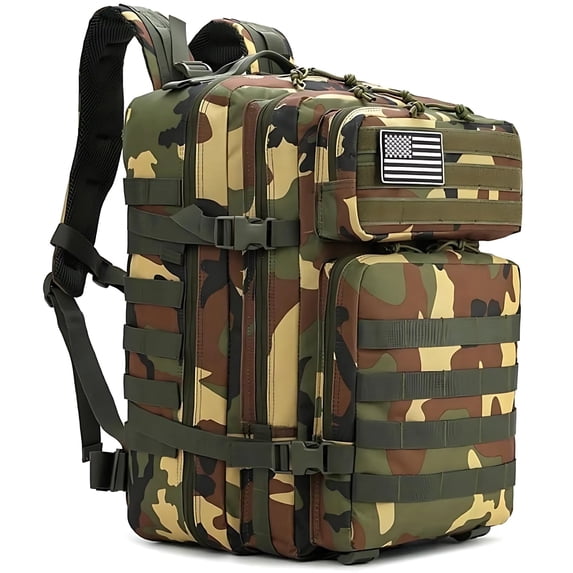 PAKNADA 45L Tactical Backpack,900D Oxford Waterproof Material For Outdoor Hiking Camping & Travel Bag