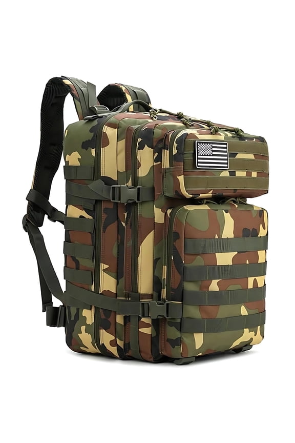 45L Tactical Backpack,900D Oxford Waterproof Material For Outdoor Hiking Camping & Travel Bag