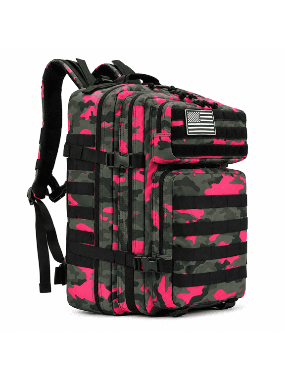 45L Tactical Backpack,900D Oxford Waterproof Material For Outdoor Hiking Camping & Travel Bag