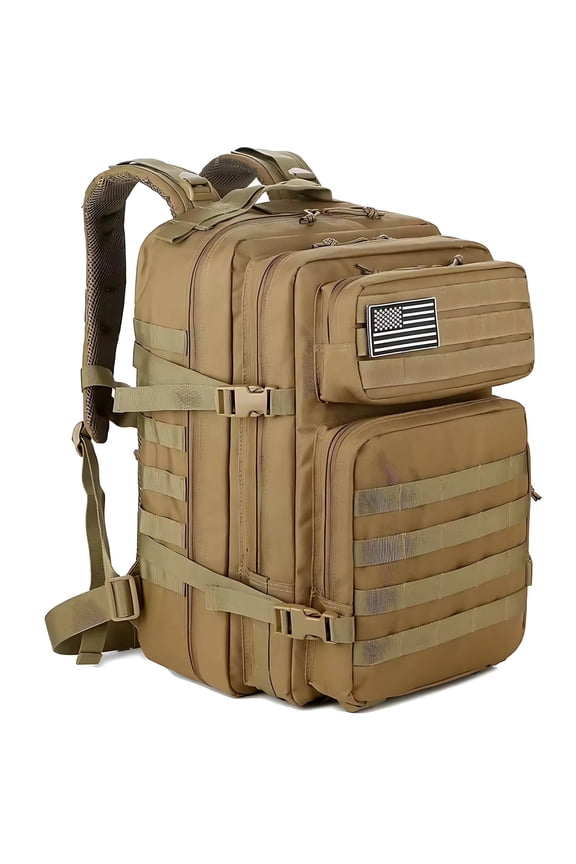 45L Tactical Backpack,900D Oxford Waterproof Material For Outdoor Hiking Camping & Travel Bag