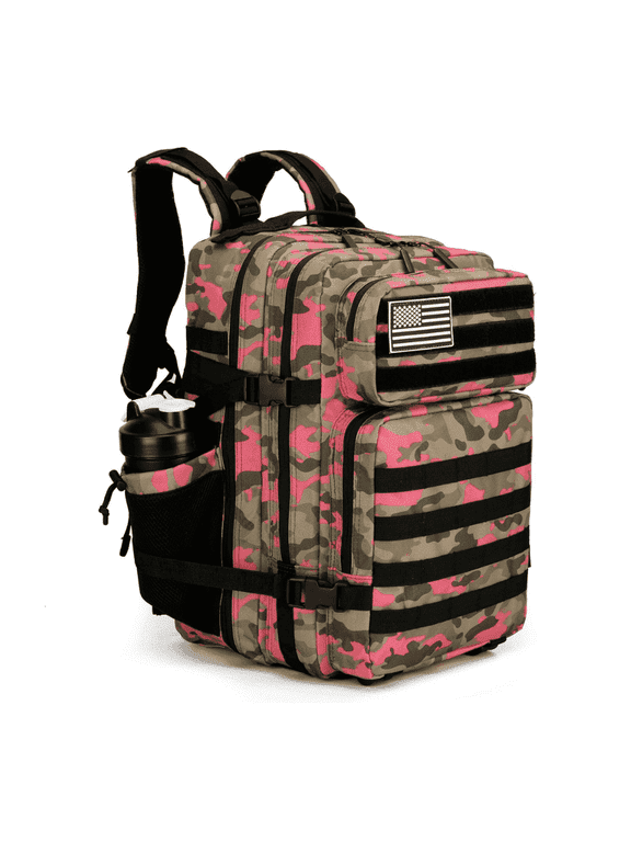45L Tactical Backpack,900D Oxford Waterproof Material For Outdoor Hiking Camping & Travel Bag