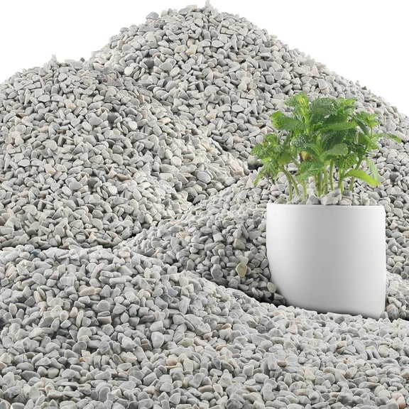 45LB Succulent Rocks, 1/4 Inch Polished Pebbles for Indoor Plants, Decorative River Rocks for Vases, Aquariums, Terrarium, Pea Gravel for Fish Tank, Drainage Rocks for Potted Plants, Grey
