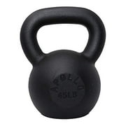 45LBS Solid Cast Iron Kettlebells  Ideal for Strength Training, Building Muscles【Support for self-pickup face sheet, daily face sheet submission deadline 16:00】