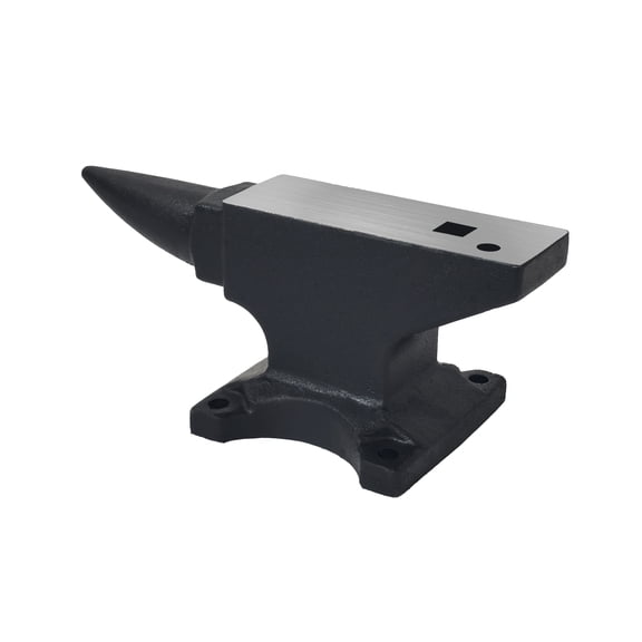 45Lbs Hard Cast Steel Anvil with Stable Base Four Holes Round Square Hole Metalsmith Tool