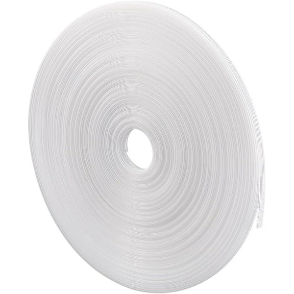 45M Polyester & Plastic Boning Horsehair Braid Crinoline for Sewing Wedding Dress Dance Formal Dress Accessories Skirt Gown WhiteSmoke 6x0.4mm