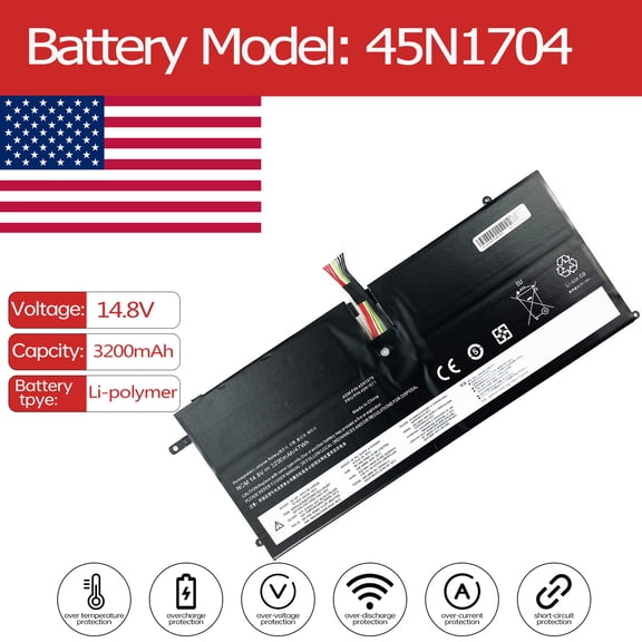45N1070 45N1071 Battery for Lenovo ThinkPad X1 Carbon 1st gen 4ICP4/51/95 X1C Carbon 3443 3444 3448 3463 3462 Carbone 3460-23U 3460-25U X1C Carbon 3448-24U 3460-22U X1C Carbone 3444-53U 3444-2HU