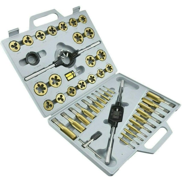 45PC LARGEDIAMETER TITANIUM MM METRIC TAP & THREADING TOOL SET