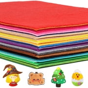 45PCS Felt Sheets for Crafts, 8"x 12" Felt Fabric Sheets, 1mm Thick Assorted Color Felt Fabric, DIY Patchwork Sewing