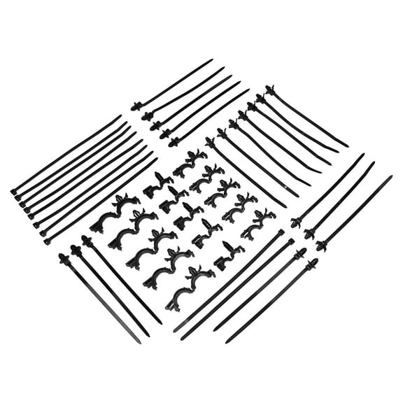 45PCS Push Mount Cable Zip Tie with Car Wire Routing Clips, Universa