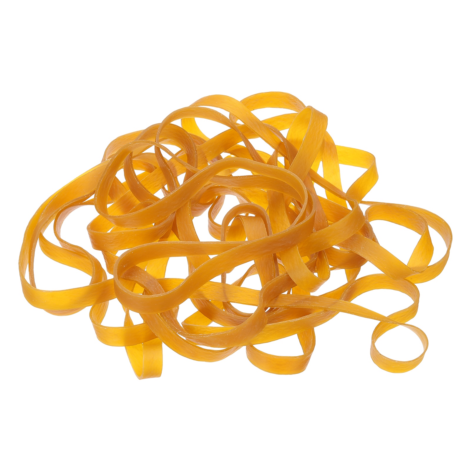 45Pack Rubber Bands, 11.81x0.39 Inch Elastic Bands for Office Supplies, Yellow
